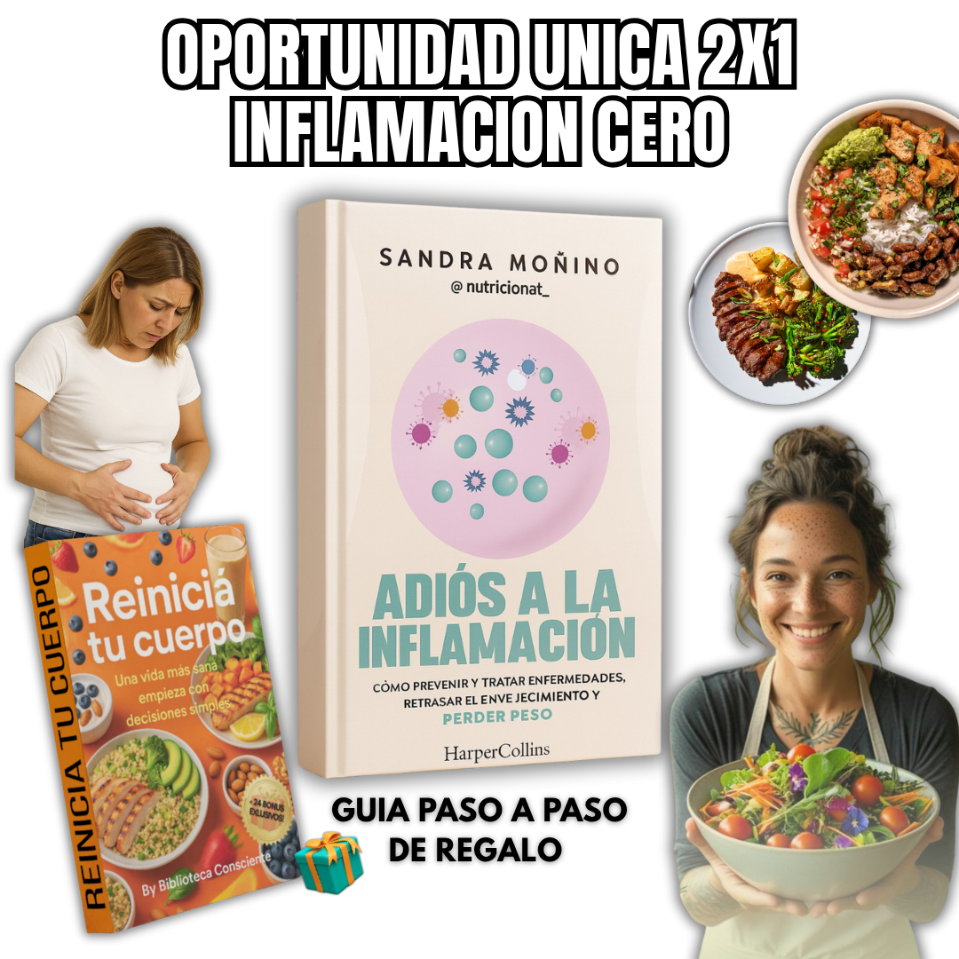 Ebook Adiós a la Inflamación + Guía Reinicia Tu Cuerpo [24 BONUS DE REGALO]